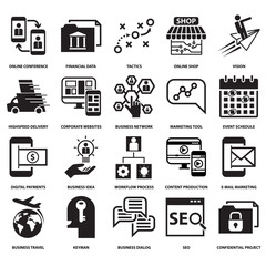 modern technology business  concept  icon and symbol