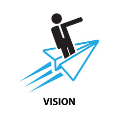 vision  business  concept  icon and symbol