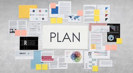 Document Marketing Strategy Business Concept