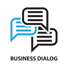 dialog business concept  icon and symbol