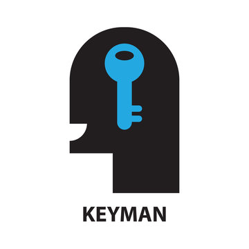 keyman business concept  icon and symbol