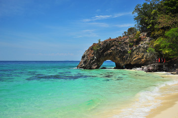 Beach on Tropical Islands at Summer Season