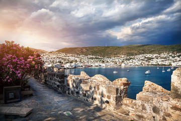 Aegean Sea from the Bodrum Castle - obrazy, fototapety, plakaty