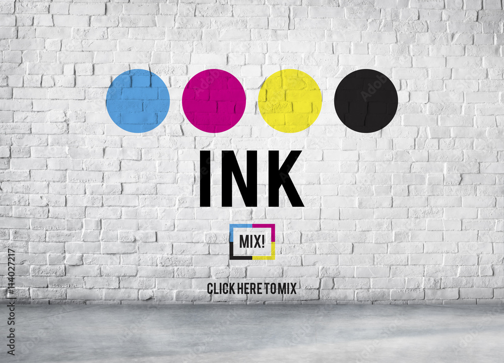 Poster ink abstract arty pattern color paint liquid concept