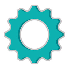 blue gear icon
