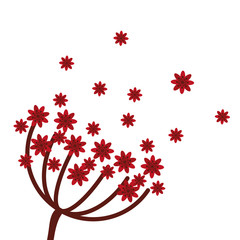 red flowers icon