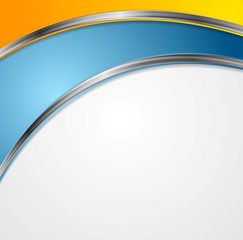 Bright corporate background with silver waves