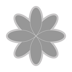 grey flower icon