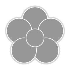 grey flower icon
