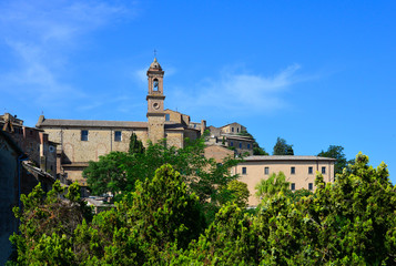 Montepulciano (Tuscany) is a medieval and Renaissance hill town in the central Italy, province of Siena, at the beginning of the Val D'Orcia