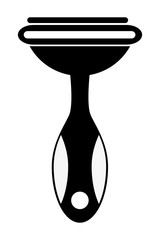black and white razor icon