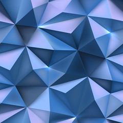 Plakat Blue background. Abstract triangle mesh texture.