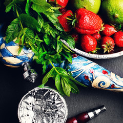 Shisha with fruit flavors