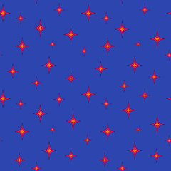 Stars chaotic seamless pattern 39.06