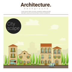 Obraz na płótnie Canvas Architecture background Cityscape,vector,illustration