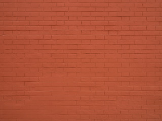 View of red brick wall texture background