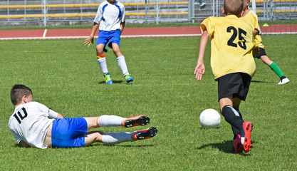 Kid soccer match