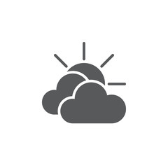 Mostly cloudy weather icon