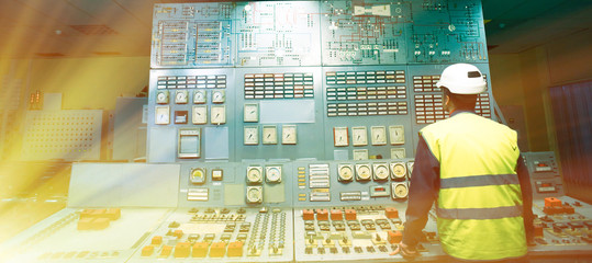Operator at work place in the system control room
