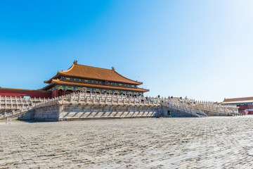 Fototapeta na wymiar Hall of Supreme Harmony, Forbidden City in Beijing, China