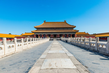 Fototapeta premium Hall of Supreme Harmony, Forbidden City in Beijing, China