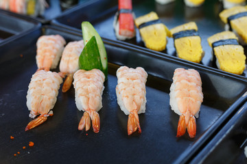 Sushi and sushi rolls