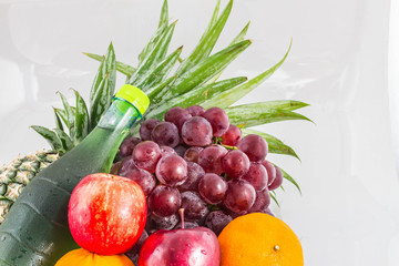 fruits with isolated background.
