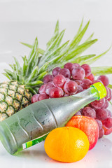 Juice and assorted fresh fruit