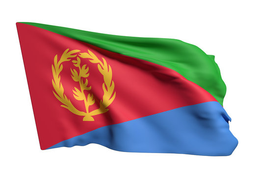 Eritrea flag waving