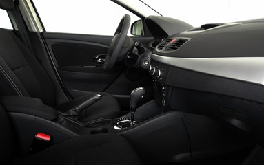 Obraz na płótnie Canvas Side view of business class vehicle interior