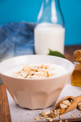 healthy breakfast in studio