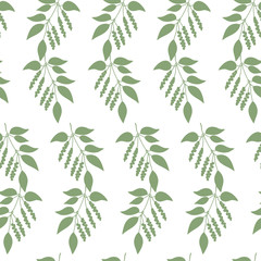 Seamless colorful pattern of Chinese Schisandra