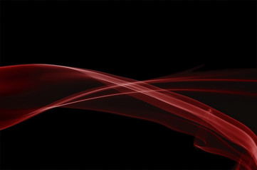 Real photographed abstract smoke on black background.