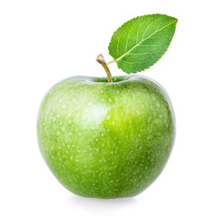 Green apple isolated on white background