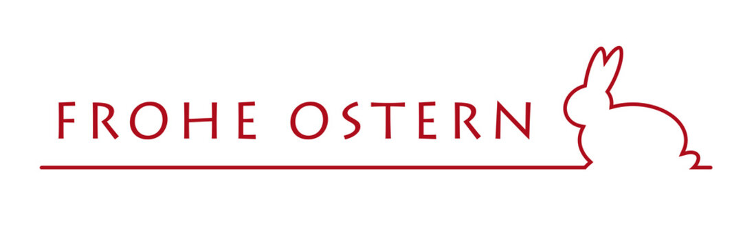 Frohe Ostern Illustration