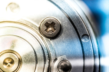 Obraz premium HDD Spindle extreme closeup