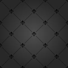 Fototapeta premium Seamless Vector Pattern With Royal Lily