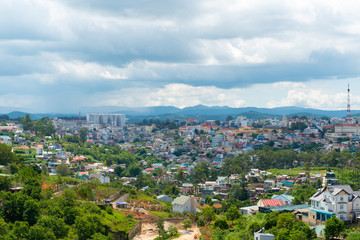 Fototapeta na wymiar Dalat city view, Vietnam
