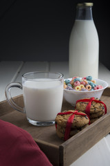 Cookis and milk fot the special day