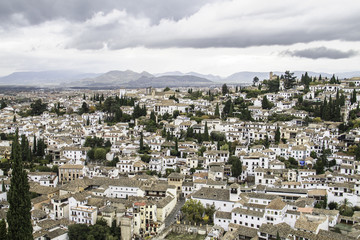 Naklejka premium Alpujarras. white village in Granada, Andalucia.Spain