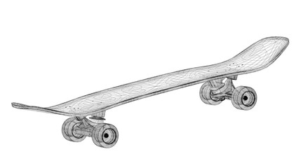 skateboard on background © podsolnykh