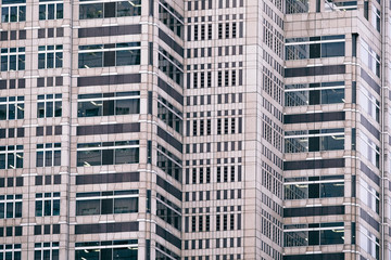 Fototapeta premium Wall of office building close up