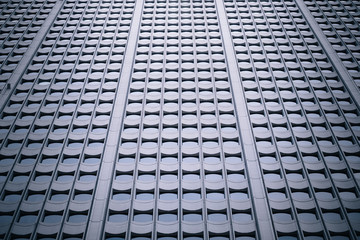 Wall of office building close up