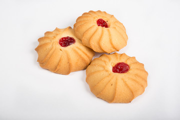 Cookies with fruit jelly