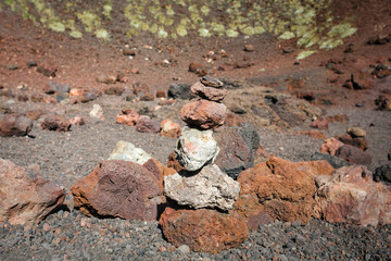 Etna volcano craters in Sicily, Italy
