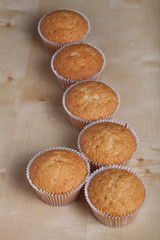 Fresh cupcake desert before decoration