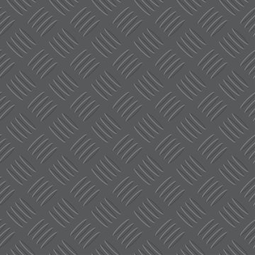 Dark Grey Iron Checker Plate Pattern Illustration