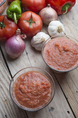 Gazpacho typical food spanish