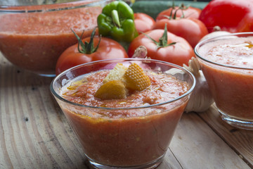 Gazpacho typical food spanish