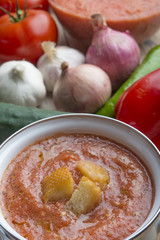Gazpacho typical food spanish
